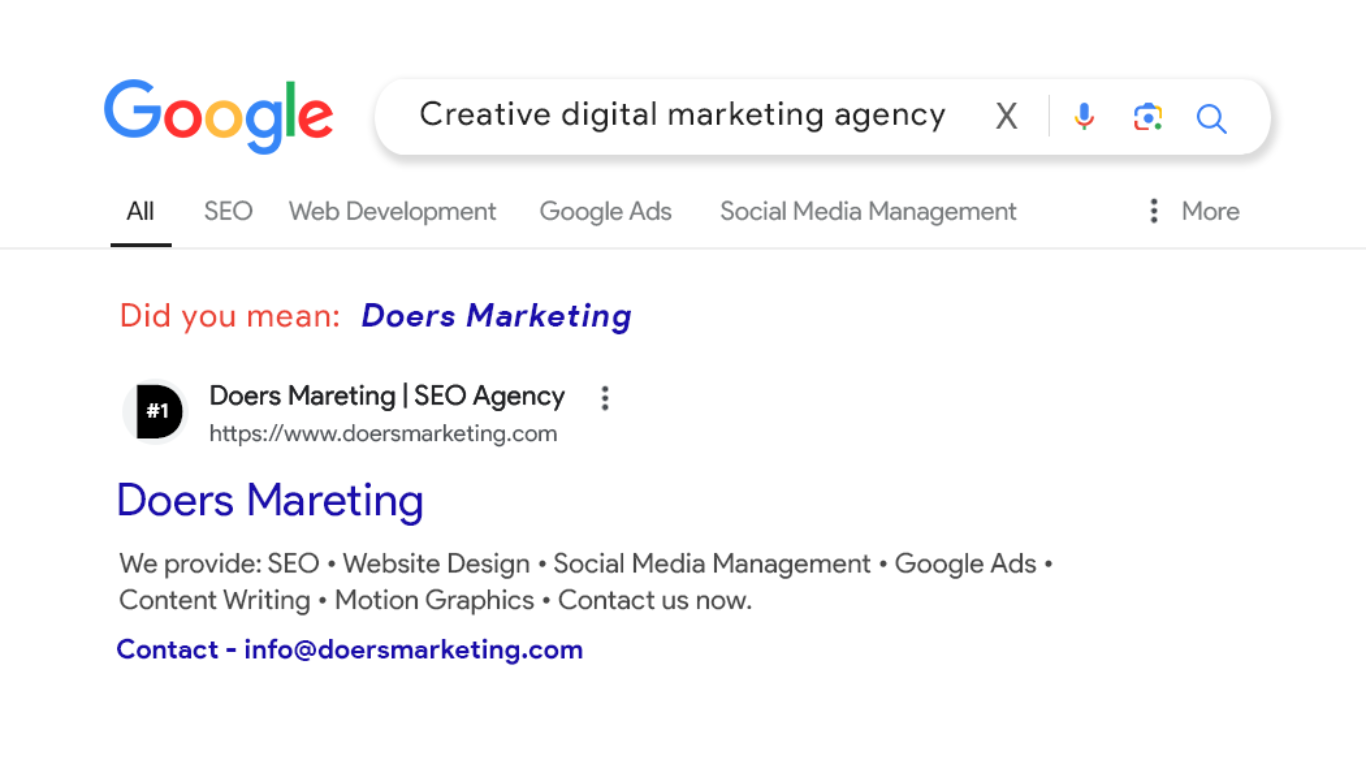 Doers Marketing Visiting Card